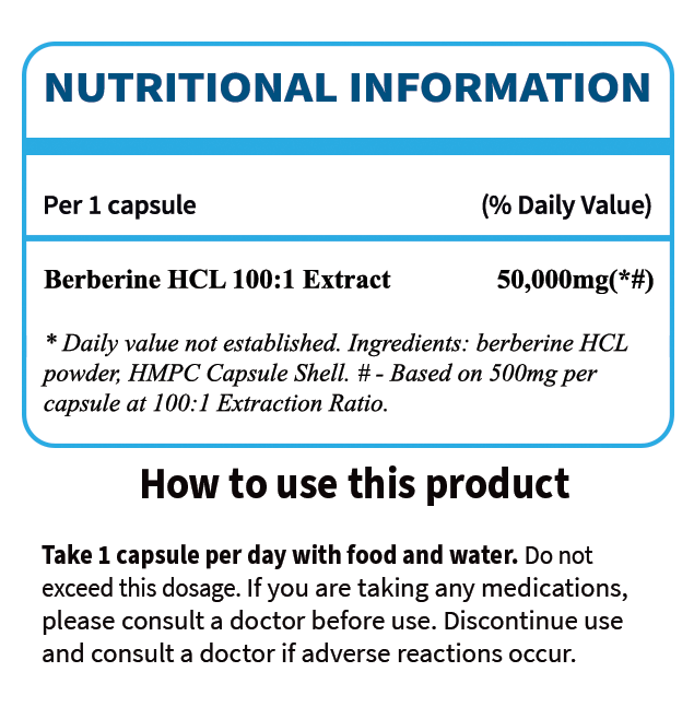 Approved Nutrition Berberine MAX (50g Equivalent Per Capsule)
