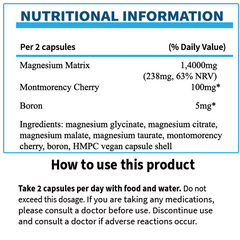 Approved Nutrition Buffered Magnesium Matrix (With Tart Cherry) (1 Bottle (60 Capsules))