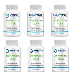 Approved Nutrition BerberineMax (50g Equivalent Per Capsule) (5 bottles - Get 1 Free (6 total))