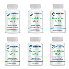 Approved Nutrition DandelionMax 10:1 Extract (5g Per Capsule) (5 bottles - Get 1 Free (6 total))