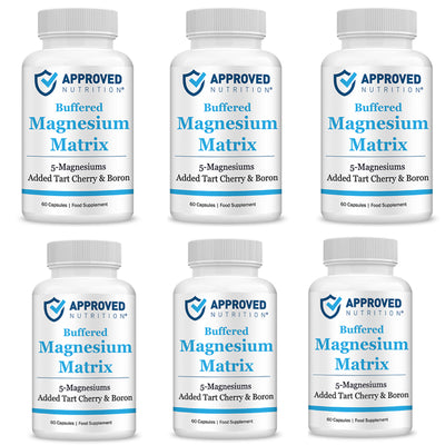 Approved Nutrition Buffered Magnesium Matrix (With Tart Cherry) (5 bottles - Get 1 Free (6 total))