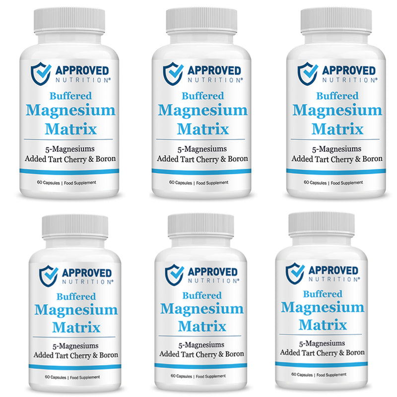 Approved Nutrition Buffered Magnesium Matrix (With Tart Cherry) (5 bottles - Get 1 Free (6 total))