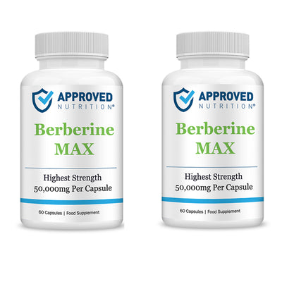 Approved Nutrition BerberineMax (50g Equivalent Per Capsule) (2 Bottles (120 Capsules))