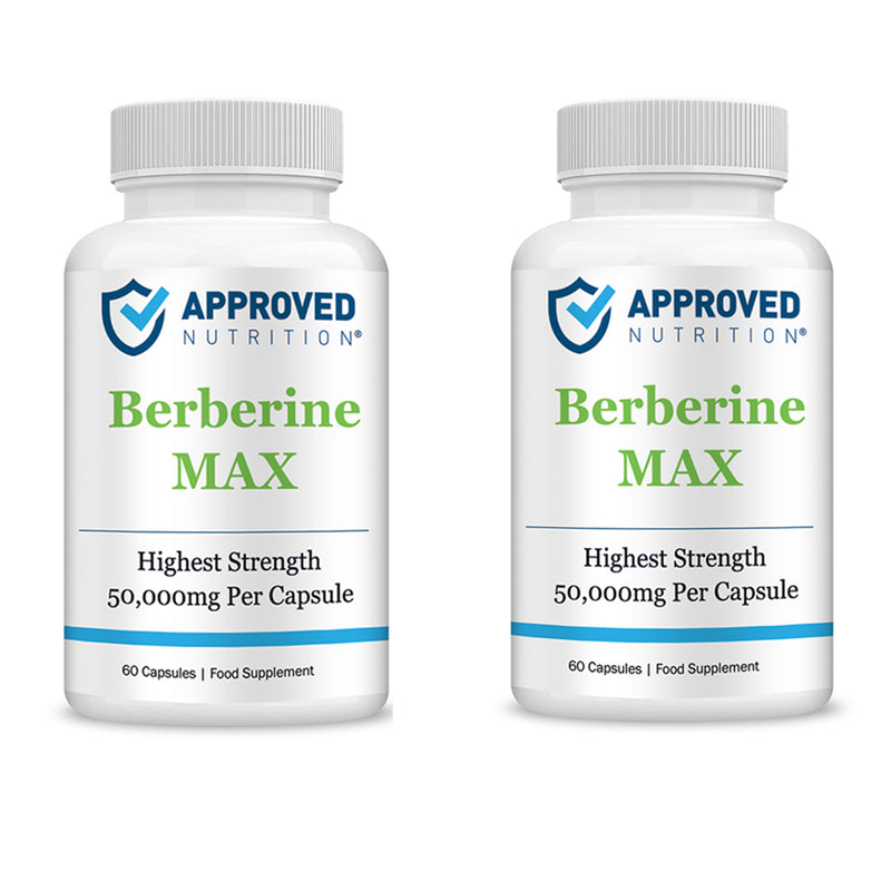 Approved Nutrition BerberineMax (50g Equivalent Per Capsule) (2 Bottles (120 Capsules))