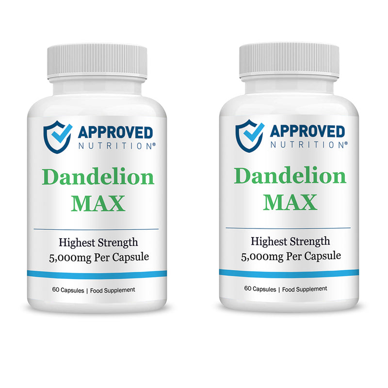 Approved Nutrition DandelionMax 10:1 Extract (5g Per Capsule) (2 Bottles (120 Capsules))